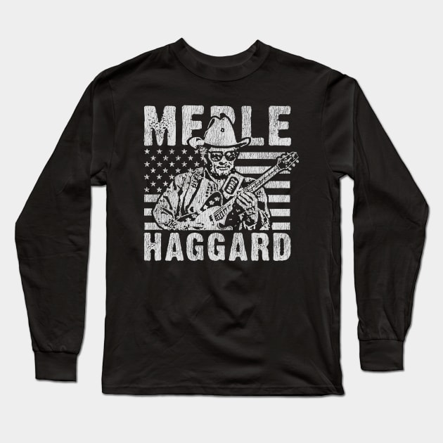 Merle Haggard Vintage Long Sleeve T-Shirt by majgad